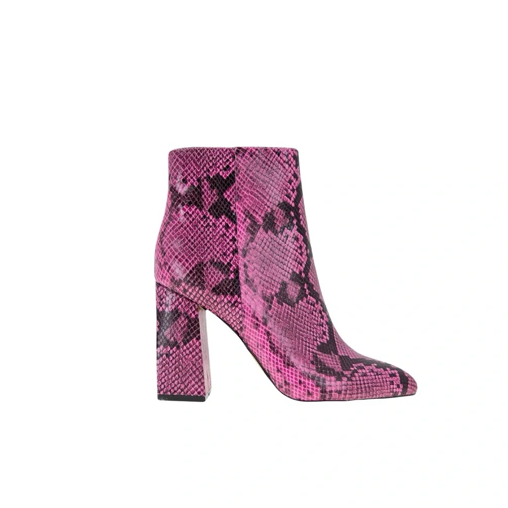 BCBG Briel Snake Print Ankle Boots (Size: 9) - Picture 2 of 9